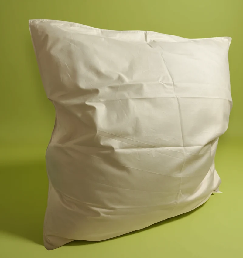 Recyceltes Daunenkissen 80 × 80 cm – 500 g aufbereitete Daunen