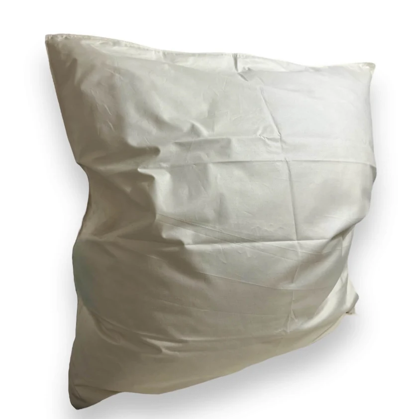 Recyceltes Daunenkissen 80 × 80 cm – 500 g aufbereitete Daunen