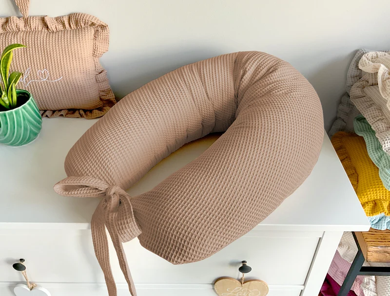 Nursing pillow | Feeding pillow for mom | Sleeping pillow for pregnant women | Pregnancy pillow | Brown