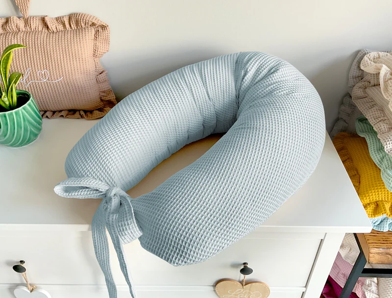 Nursing pillow | Feeding pillow for mom | Sleeping pillow for pregnant women | Pregnancy pillow | Light blue