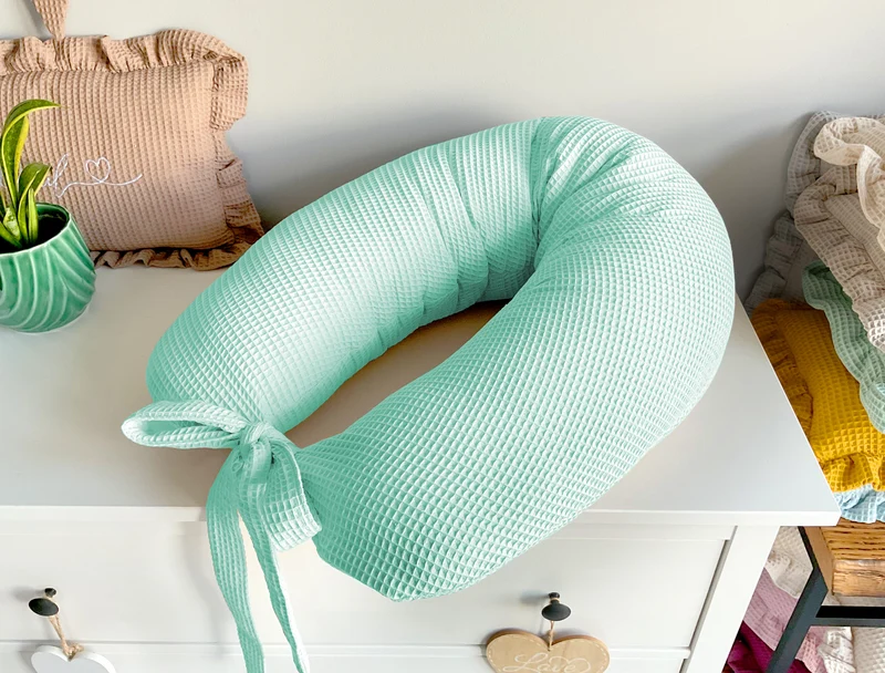 Nursing pillow | Feeding pillow for mom | Sleeping pillow for pregnant women | Pregnancy pillow | Mint