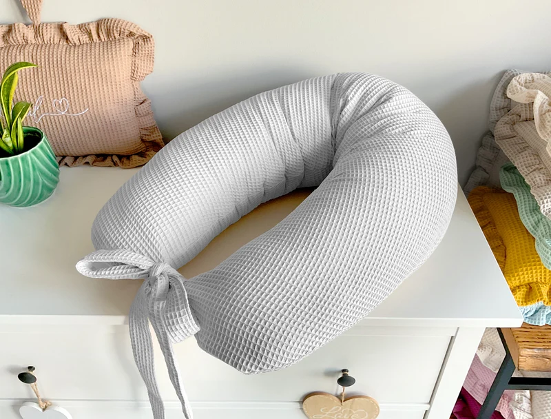 Nursing pillow | Feeding pillow for mom | Sleeping pillow for pregnant women | Pregnancy pillow | Grey
