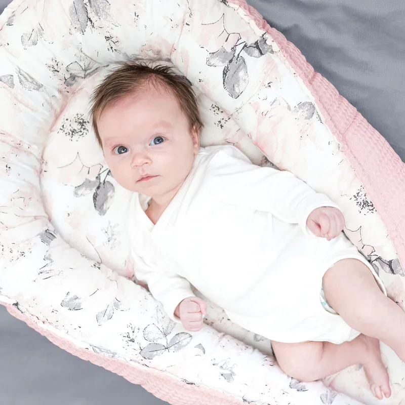 Babynest Neugeborene 90x50 cm - Handmade Kokon zweiseitig