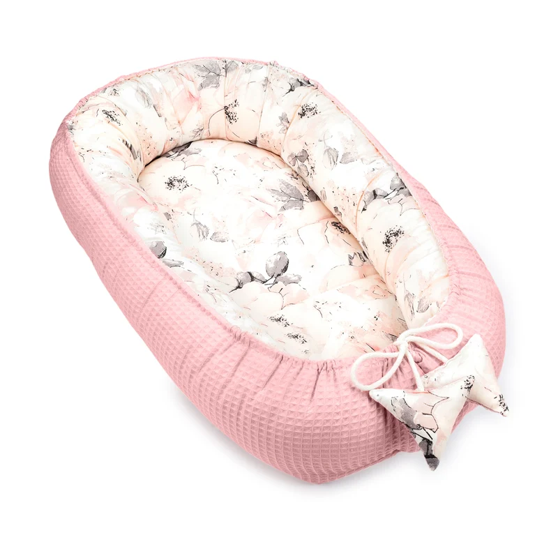 Babynest Neugeborene 90x50 cm - Handmade Kokon zweiseitig