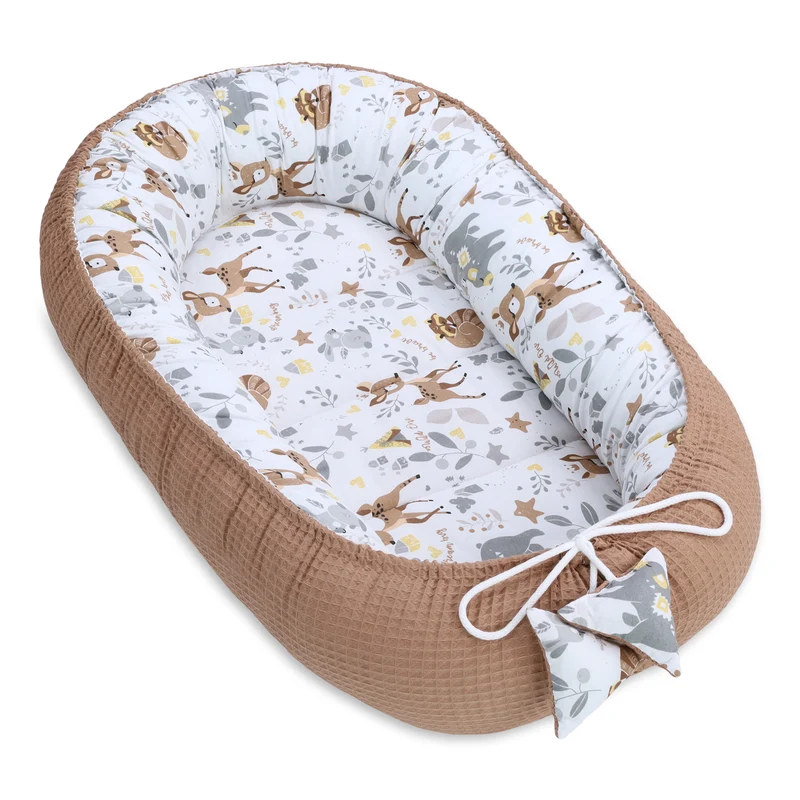 Babynest Neugeborene 90x50 cm - Handmade Kokon zweiseitig