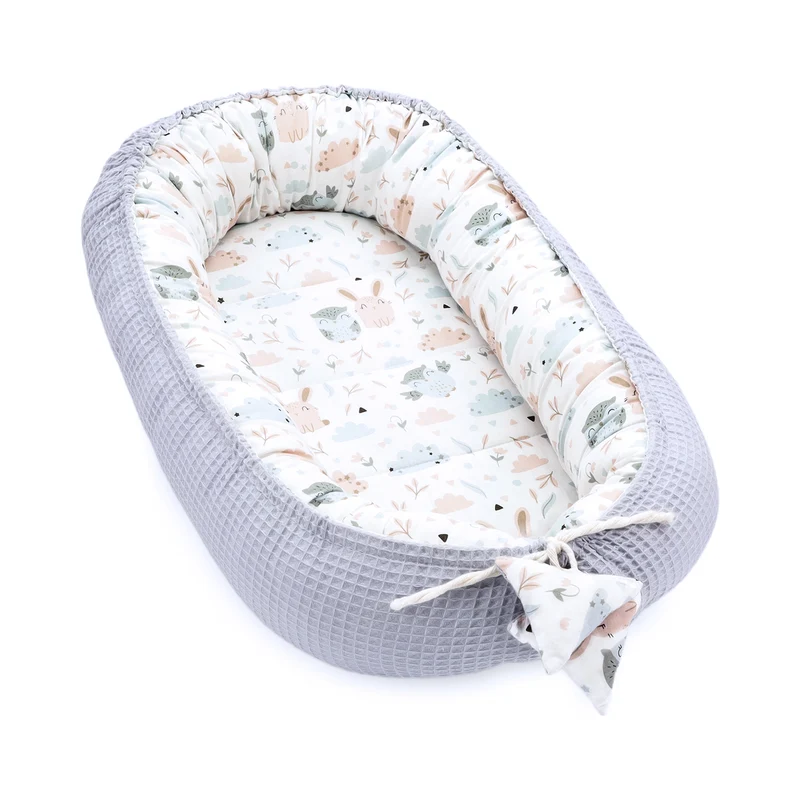 Babynest Neugeborene 90x50 cm - Handmade Kokon zweiseitig