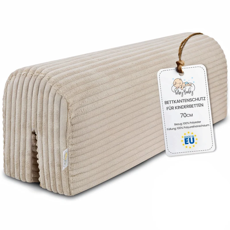 Bettkantenschutz für Kinderbetten - Schutz für Bettrahmen Rausfallschutz für Boxspringbett Bettgitter mit Bezug Kantenschutz Kinder Babybett