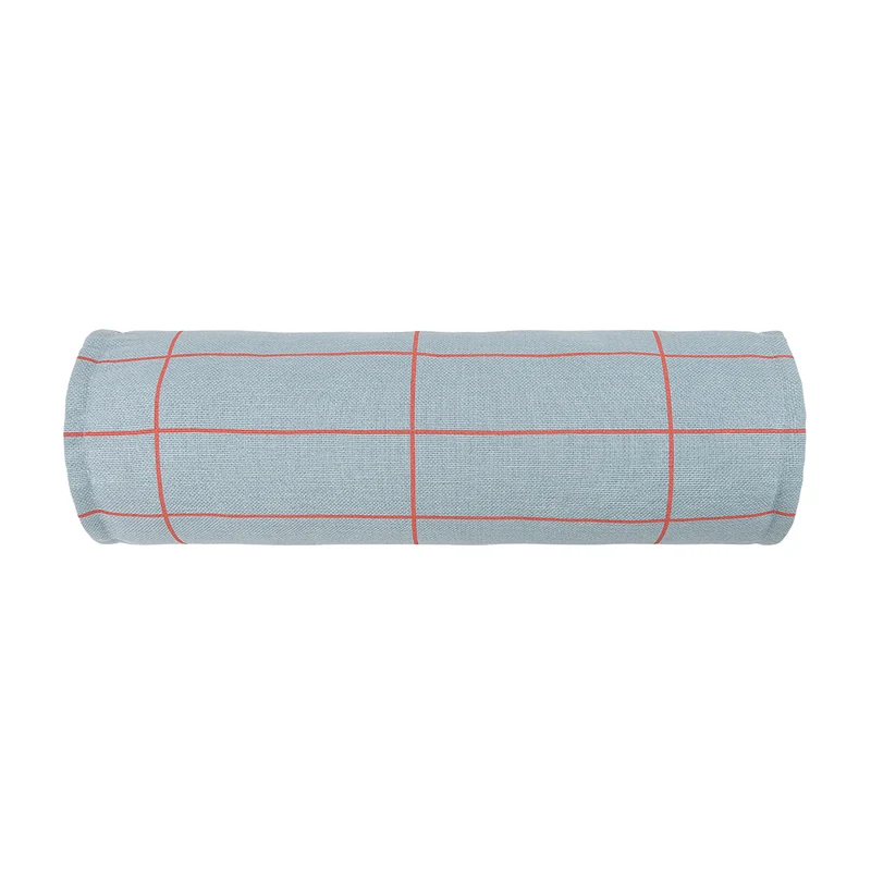 Nobodinoz Kissen 'Vibes' Blue Red Grid