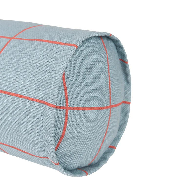 Nobodinoz Kissen 'Vibes' Blue Red Grid