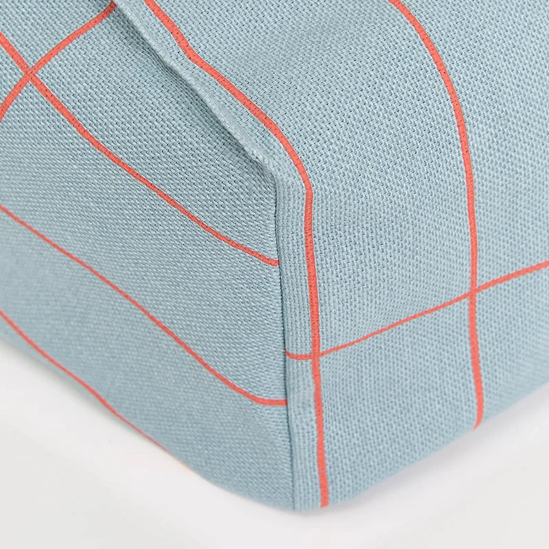 Nobodinoz Armchair Sitzsack 'Vibes' Blue Red Grid