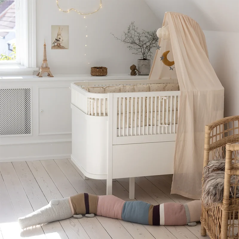 Sebra Baby und Junior Bett Classic White