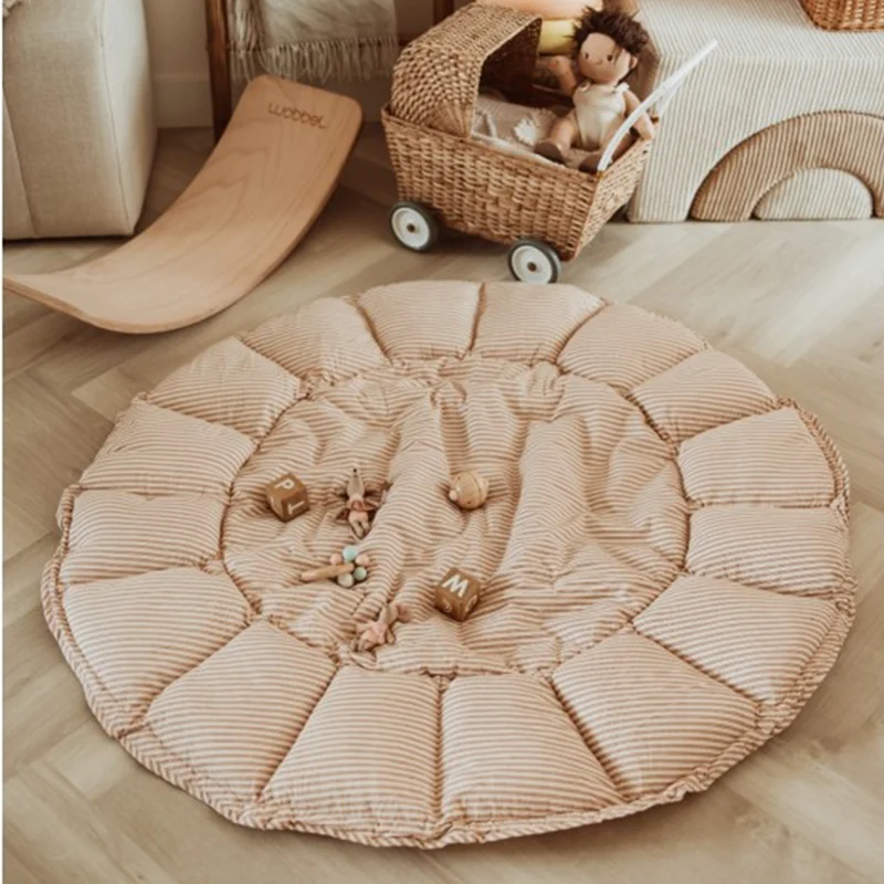 Play&Go 3 in 1 Spielmatte 'Coco' Organic Stripes Brown