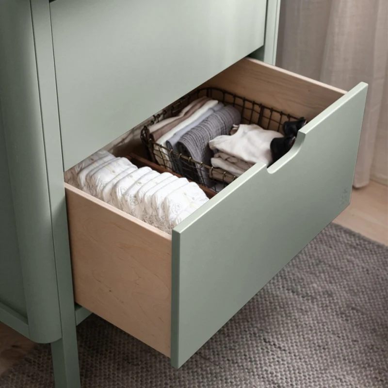 Sebra Wickelkommode mit Schubladen Mist Green