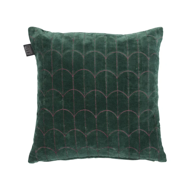Velvet Dekokissen Saga green 43 x 43 cm von Kaat Amsterdam