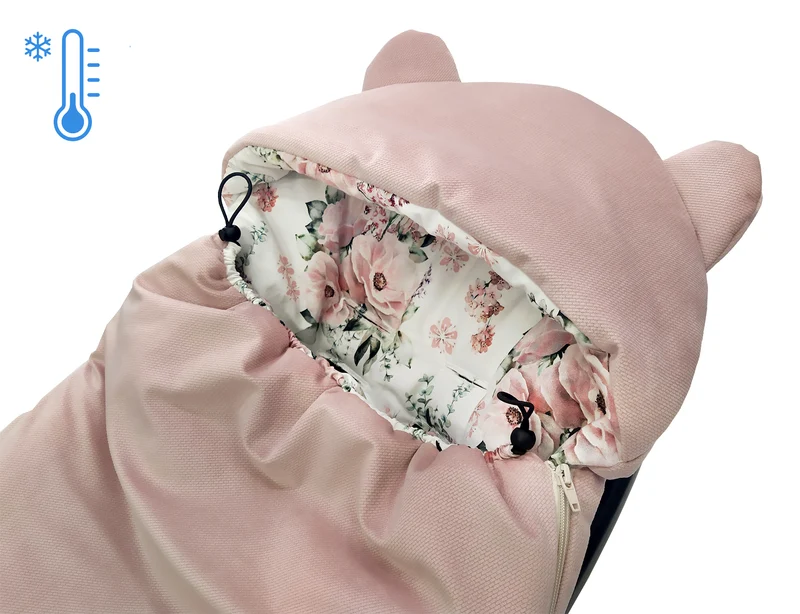 3-in-1 winter swaddle for car seat | Flowers