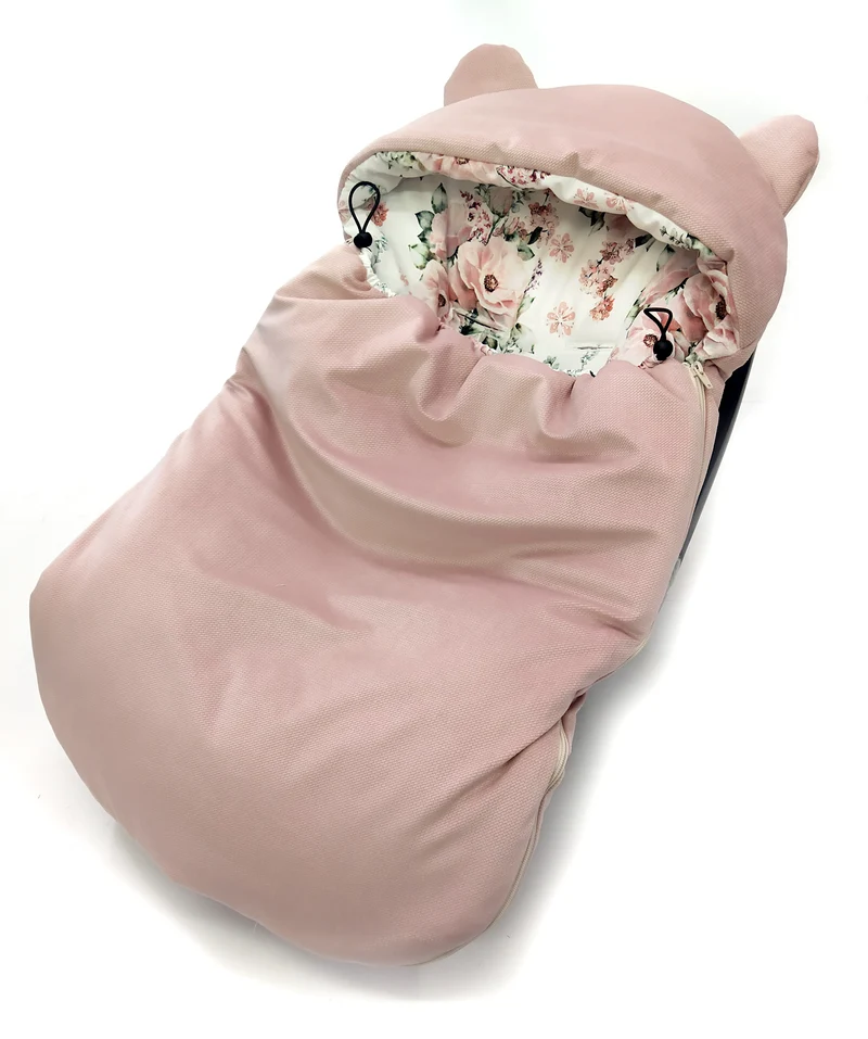 3-in-1 winter swaddle for car seat | Flowers