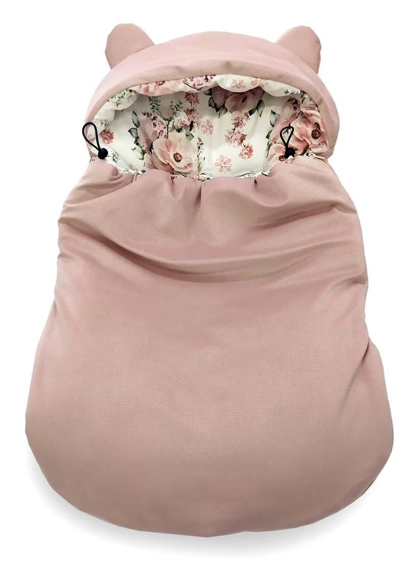 3-in-1 winter swaddle for car seat | Flowers