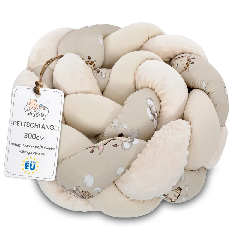 Deko Kuschelkissen Kinder - Dekokissen Kinderzimmer Flauschig Zierkissen Geflochten