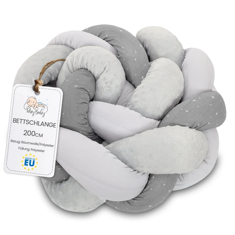 Deko Kuschelkissen Kinder - Dekokissen Kinderzimmer Flauschig Zierkissen Geflochten