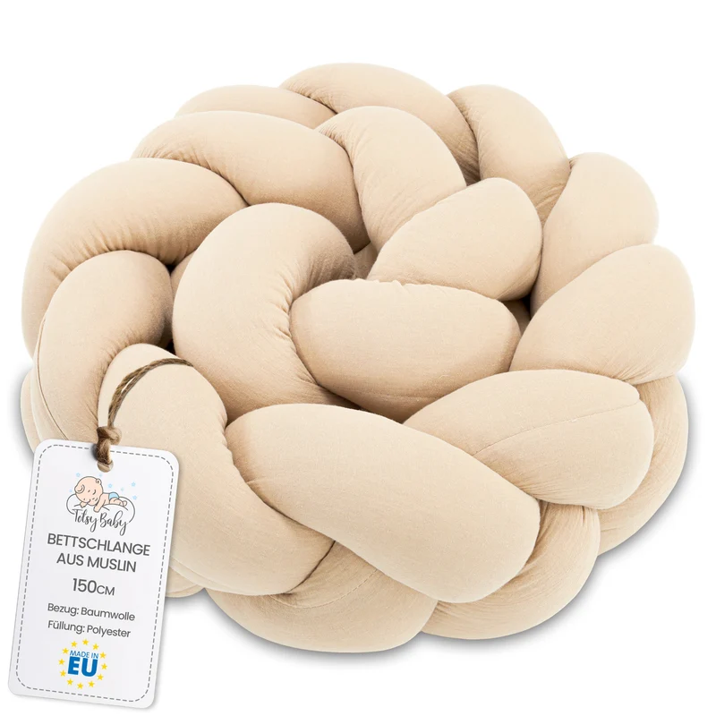 Deko Kuschelkissen Kinder - Dekokissen Kinderzimmer Flauschig Zierkissen Geflochten