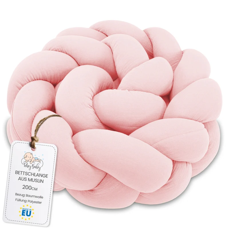 Deko Kuschelkissen Kinder - Dekokissen Kinderzimmer Flauschig Zierkissen Geflochten