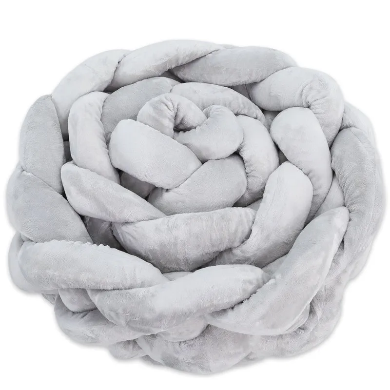 Deko Kuschelkissen Kinder - Dekokissen Kinderzimmer Flauschig Zierkissen Geflochten