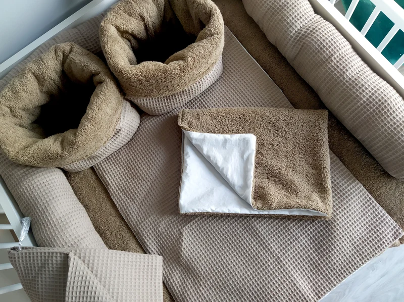 Changing mat | Dark beige Frotte