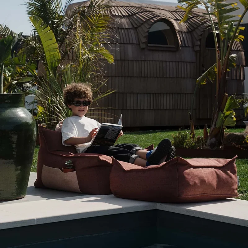 Wigiwama Outdoor Sitzsack 'Beanbag' Pomegranate
