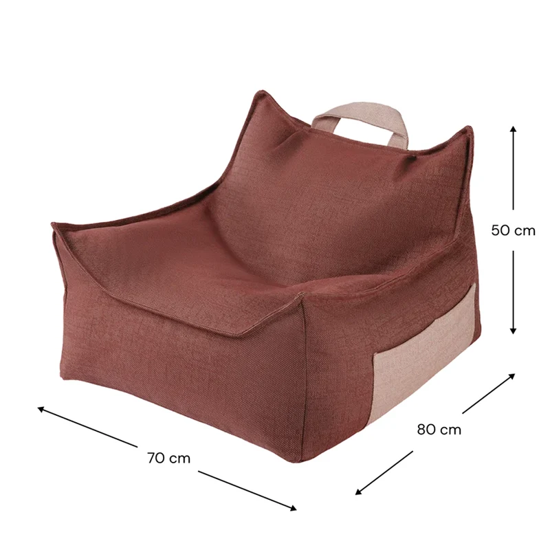 Wigiwama Outdoor Sitzsack 'Beanbag' Pomegranate