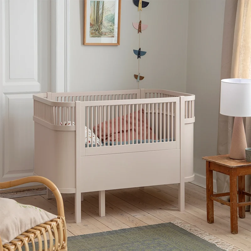 Sebra Baby und Junior Bett Birchbark Rose