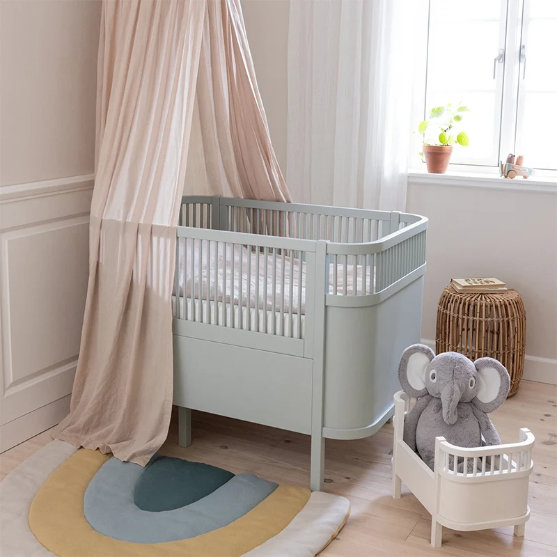 Sebra Baby und Junior Bett Mist Green