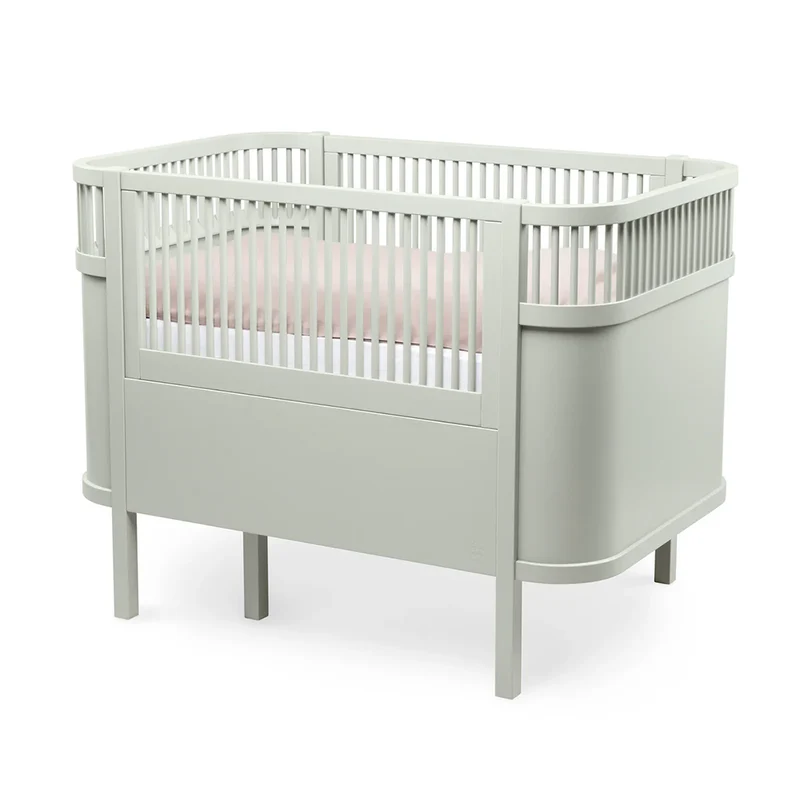 Sebra Baby und Junior Bett Mist Green