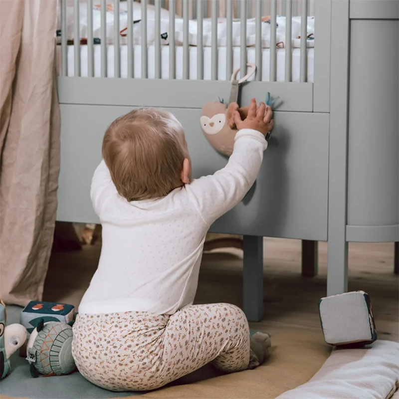 Sebra Baby und Junior Bett Mist Green