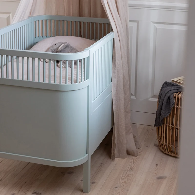 Sebra Baby und Junior Bett Mist Green