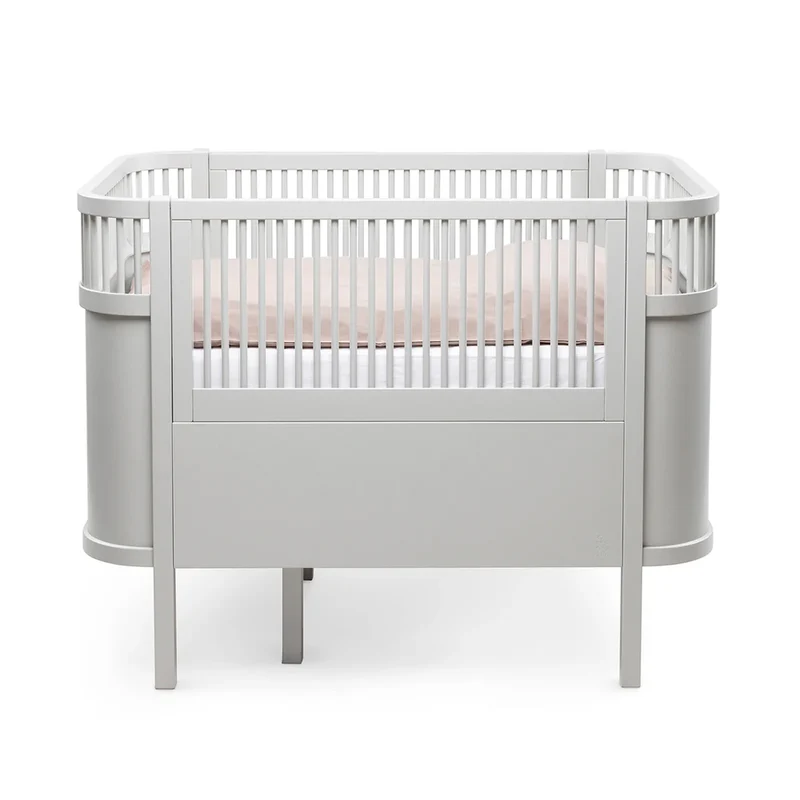 Sebra Baby und Junior Bett Stone Grey