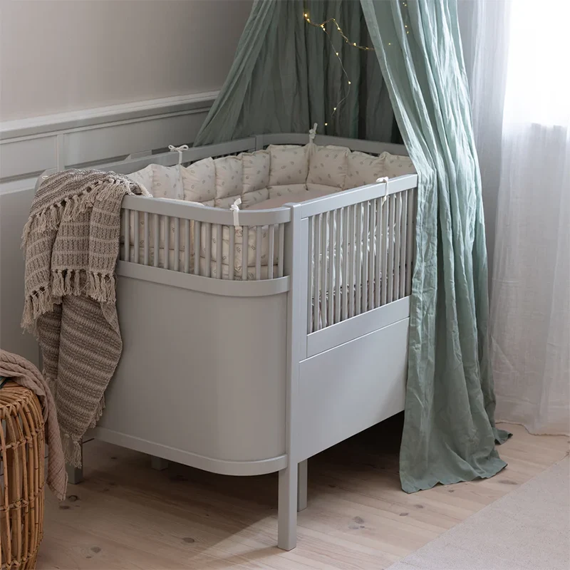 Sebra Baby und Junior Bett Stone Grey
