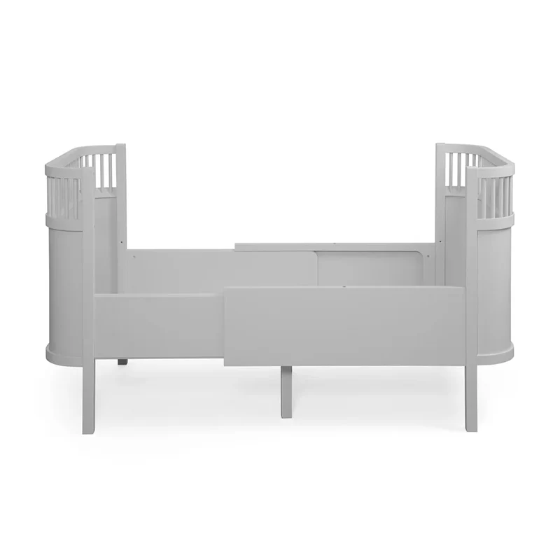 Sebra Baby und Junior Bett Stone Grey