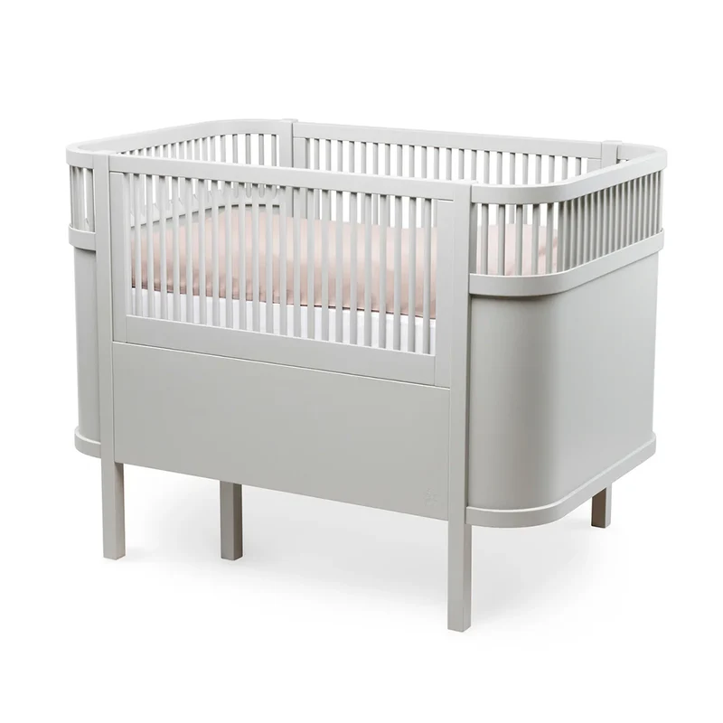 Sebra Baby und Junior Bett Stone Grey