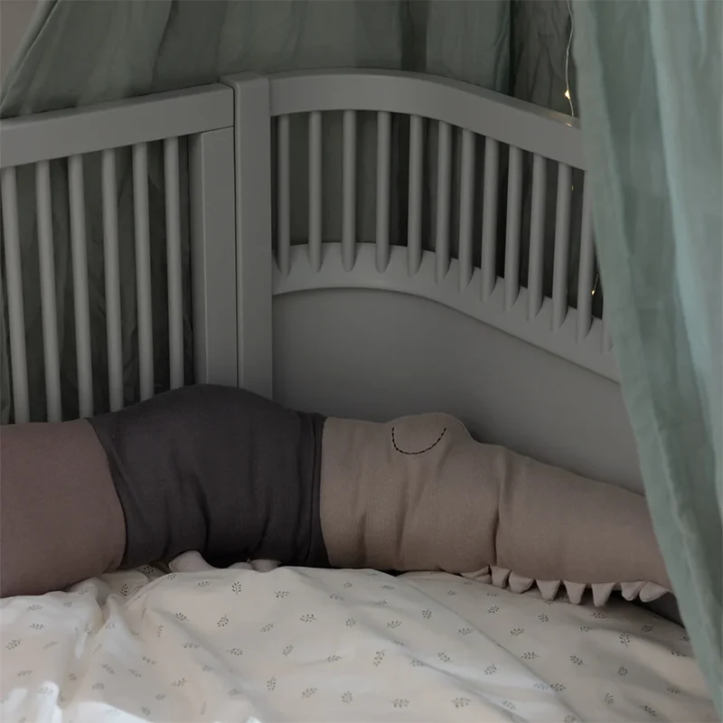 Sebra Baby und Junior Bett Stone Grey