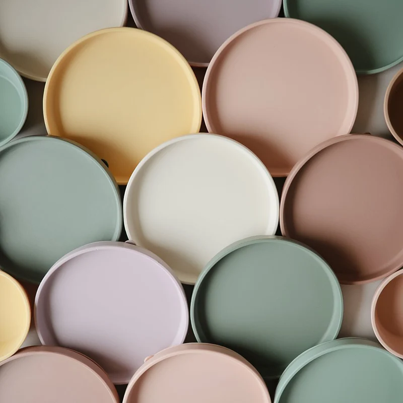 Mushie Silikon Teller mit Saugnapf 'Classic' Ivory