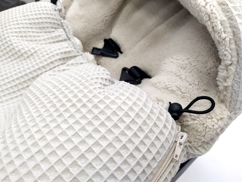3-in-1 swaddle for car seat, baby carrier, gondola, winter | Beige