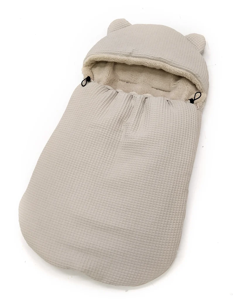 3-in-1 swaddle for car seat, baby carrier, gondola, winter | Beige