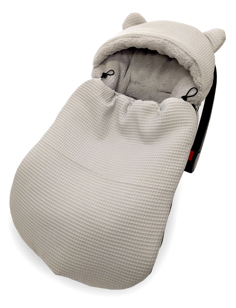 3-in-1 swaddle for car seat, baby carrier, gondola, winter | Grey