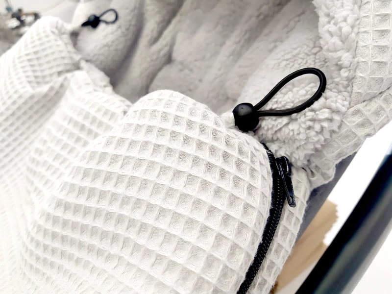 3-in-1 swaddle for car seat, baby carrier, gondola, winter | Grey