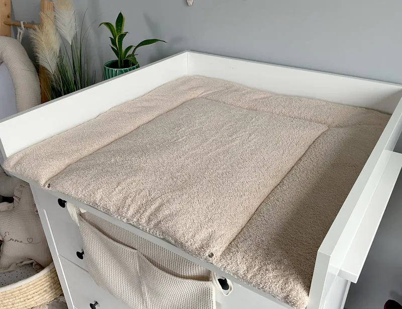 Changing mat with snaps | Beige Frotte