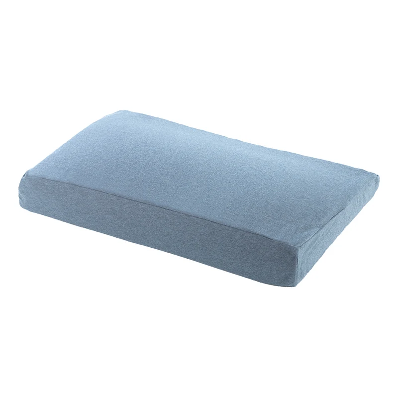 Theraline Kinderkopfkissen inkl. Bezug 'Bamboo Collection' Melange Blau-grau