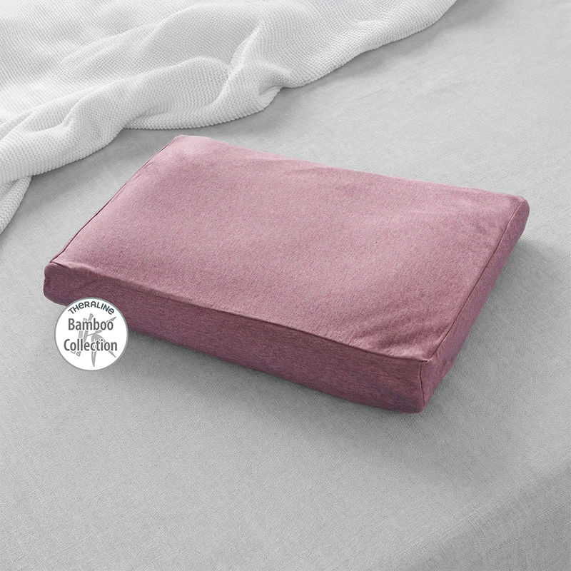 Theraline Kinderkopfkissen inkl. Bezug 'Bamboo Collection' Melange Rosenholz