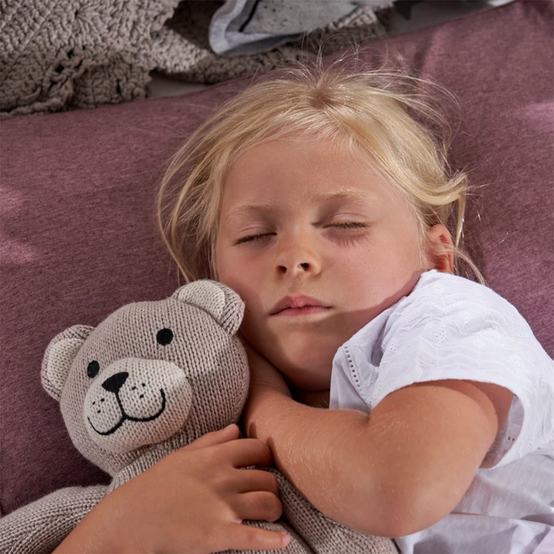 Theraline Kinderkopfkissen inkl. Bezug 'Bamboo Collection' Melange Rosenholz