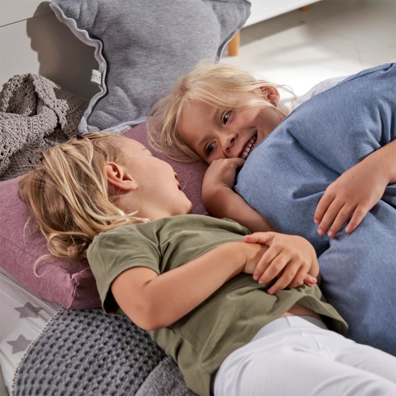 Theraline Kinderkopfkissen inkl. Bezug 'Bamboo Collection' Melange Rosenholz
