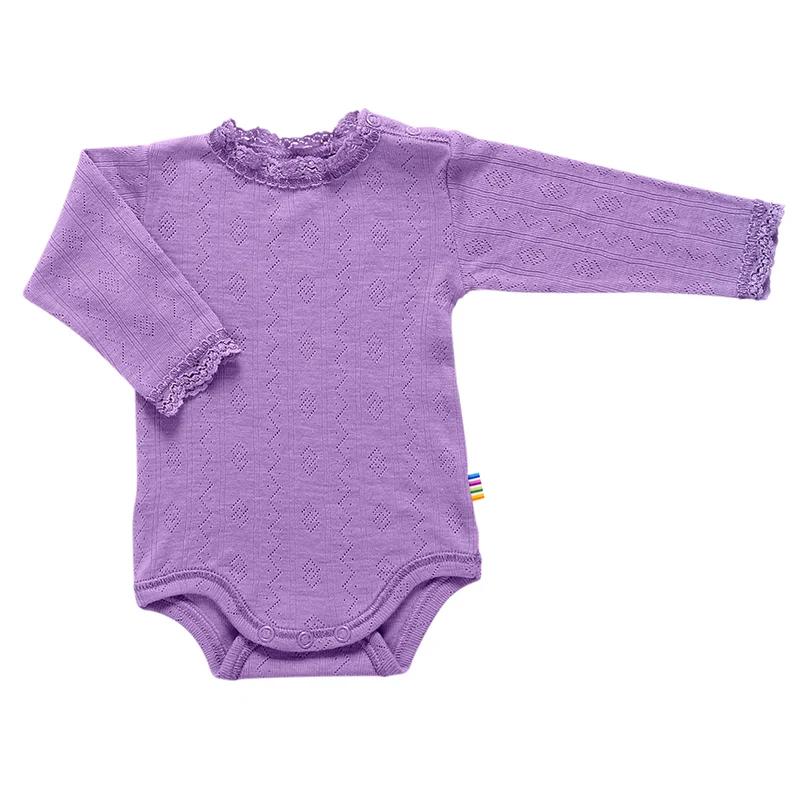 Joha Body Langarm Merinowolle/Seide Purple